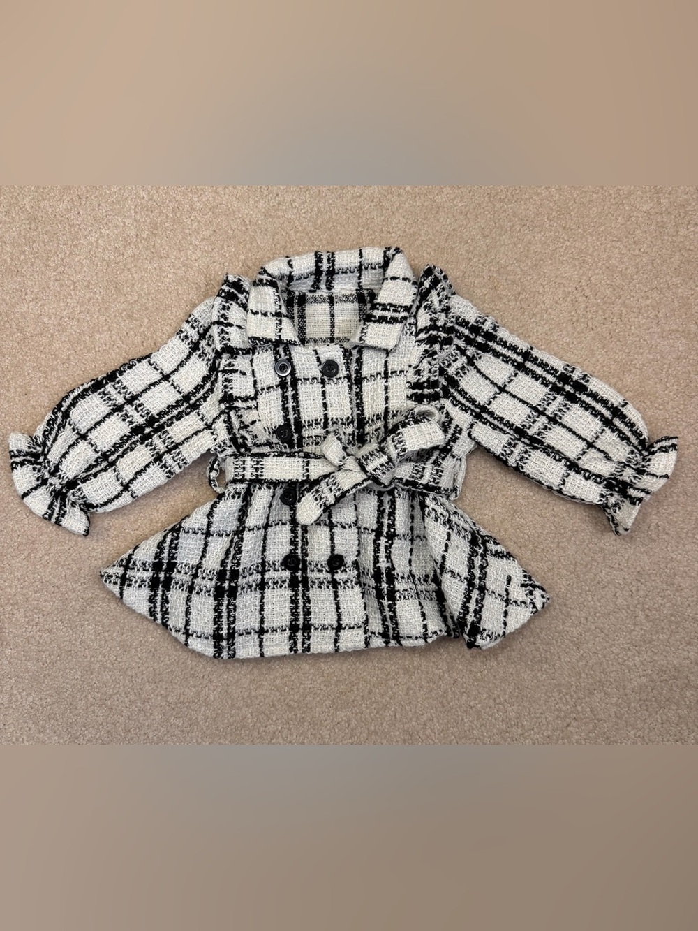 Baby Girls tweed trench coat 6-9M
